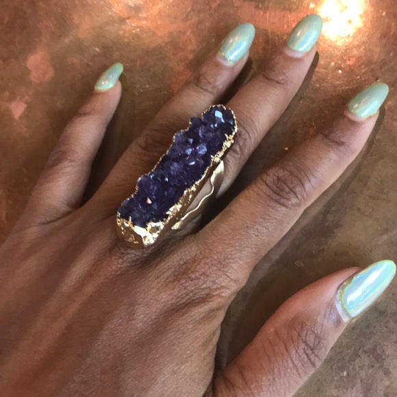 chablee Jewelry - Amethyst 14k gold ring